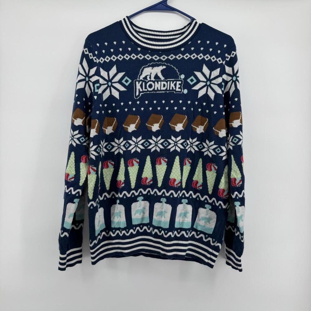 Klondike Ugly Christmas Sweater Funny Humor Holiday Party Size M